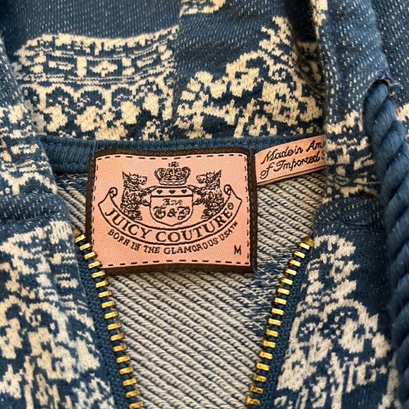 Juicy Couture jacket blue crown size medium - Picture 3 of 6